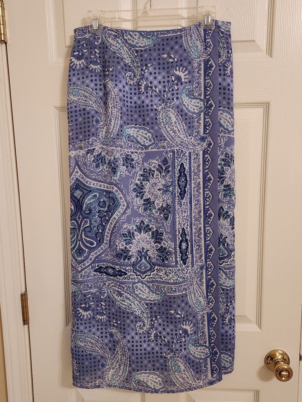 Long Wrap Skirt Blue Sz 10